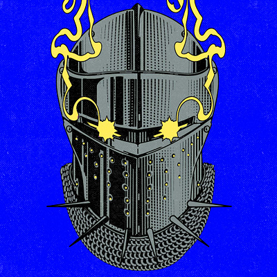Knight book cd character cover design graphic design graphics illustration knight skull texture vector vinyl