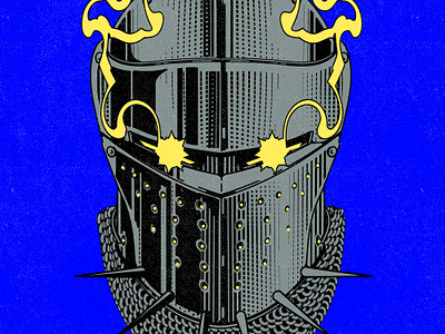 Knight book cd character cover design graphic design graphics illustration knight skull texture vector vinyl