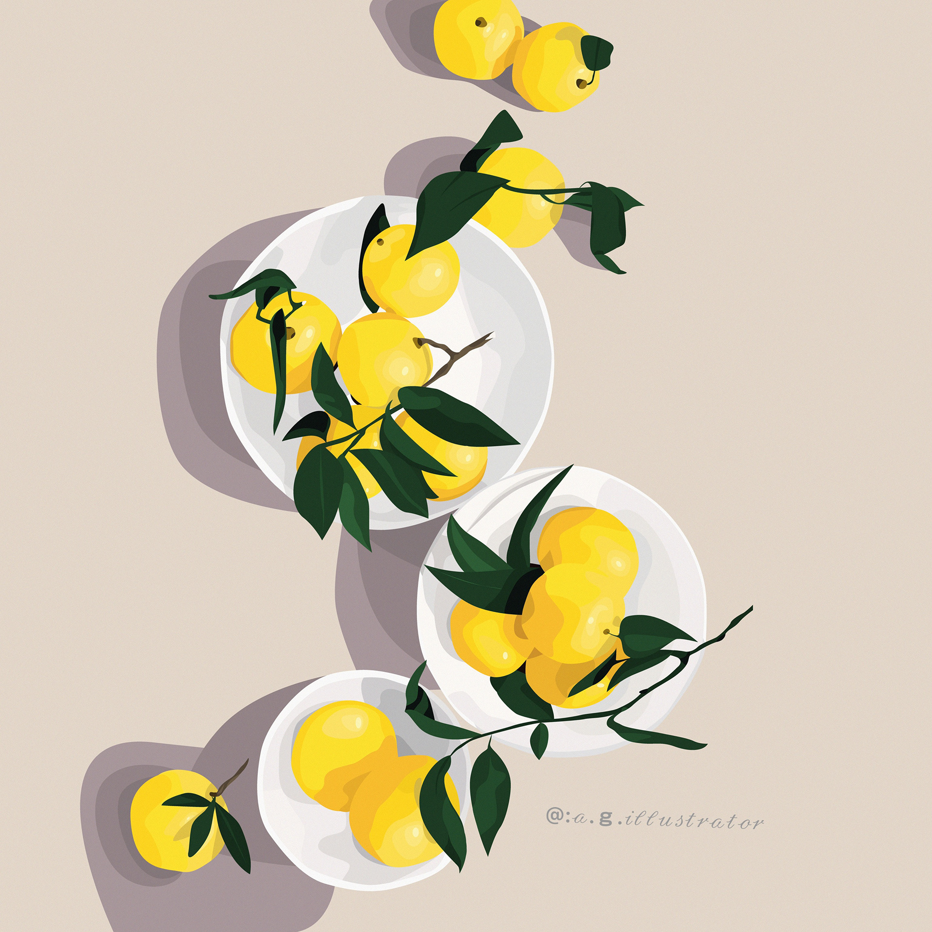 Fresh realistic lemon with leaf. Vector illustration. art branding cartoon detailed digital art food fruit graphic design illustration modern motion graphics poster print realistic ui vector