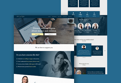 Landing Page // For women considering divorce branding figma landingpage photoshop webdesign