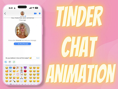 Realistic Tinder App Chat Animation _05 animation