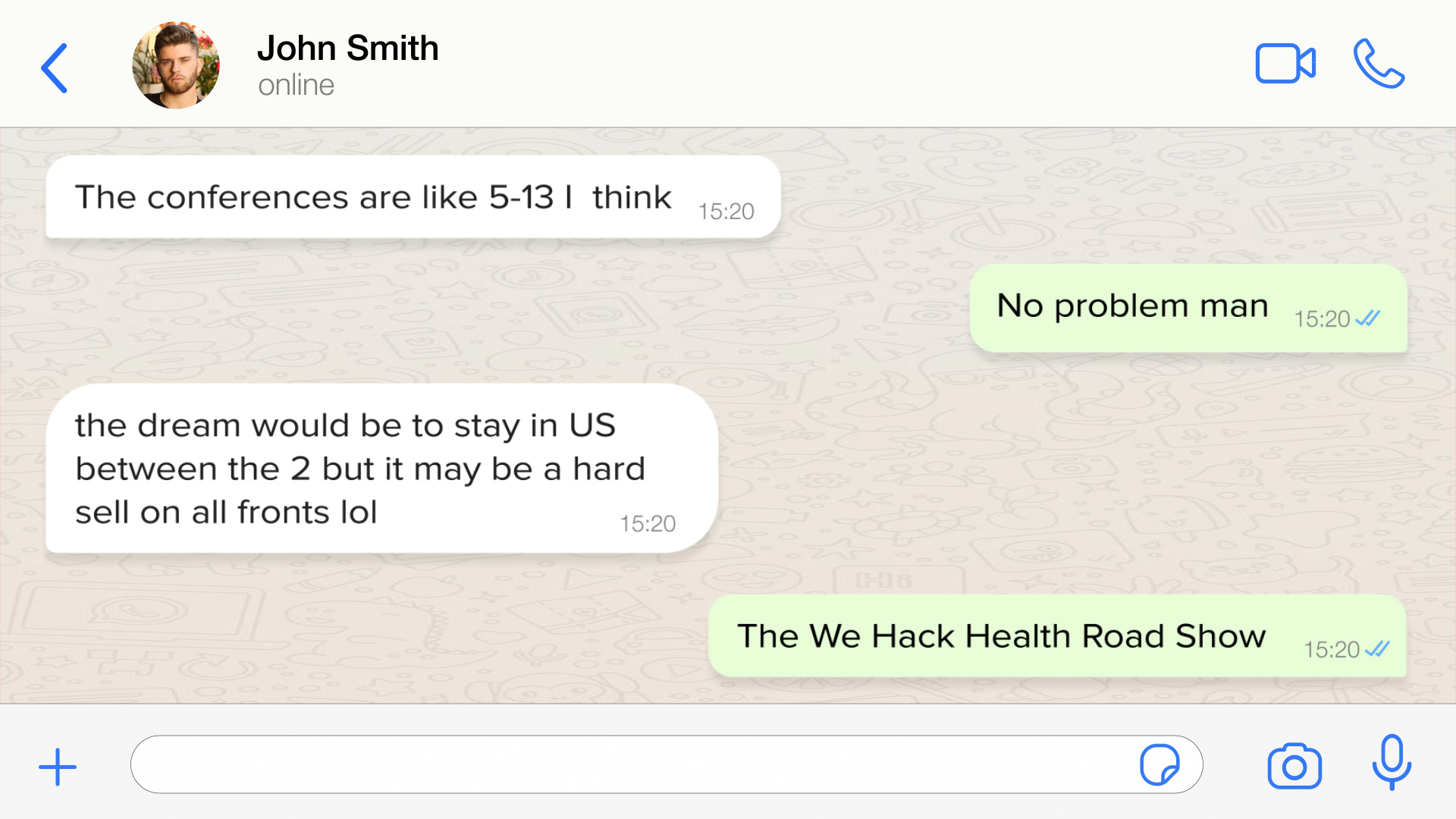 Example of Custom Whats App Chat Animation