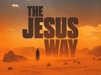 The Jesus Way branding church graphics design graphic design illustration logo sermon series vector