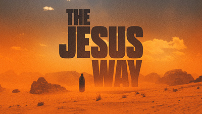 The Jesus Way branding church graphics design graphic design illustration logo sermon series vector