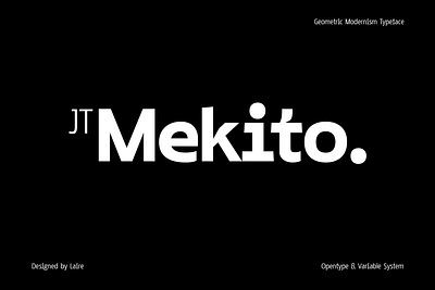 JT Mekito | Geometric Modernism Font | Free To Try Font free font heading font weights