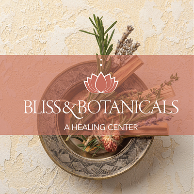 Bliss & Botanicals branding branding guidelines graphic design logo wellness branding