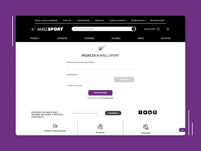 Mall Sport Marketplace Chile e commerce ecommerce figma marketplace prestashop sports ui ux web desing