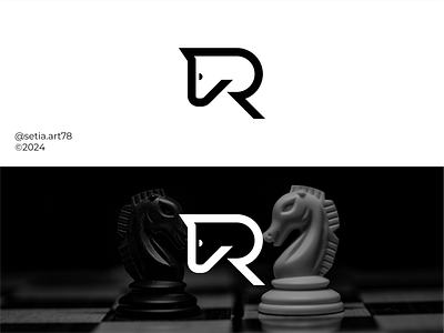 Letter R and Horse Monogram Logo abstract brand branding concept logo design elegant graphic design horse identity illustration letter r lettering logo logomarca logomark mark monogram r typography vector