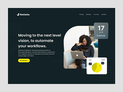 A landing page design for SAAS startup. app branding design graphic design illustration landing page logo typography ui ux vector web design website design