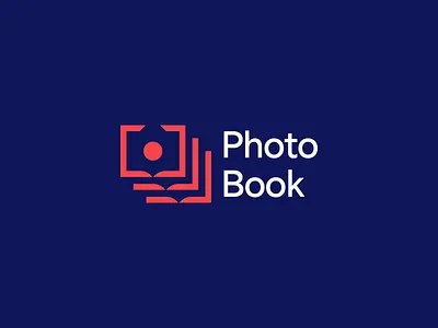 Photo Book Logo Design album book brand branding business camera collections digital friendly identity logo design logomark modern organize organizer organizing photo professional simple video