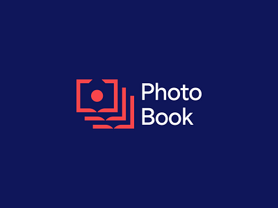 Photo Book Logo Design album book brand branding business camera collections digital friendly identity logo design logomark modern organize organizer organizing photo professional simple video