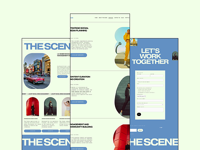 The Scene- Squarespace Website Template For Social Media Manager branding graphic design small business squarespace web design website design