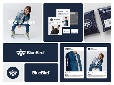 Bluebird Streetwear adobe illustrator adobe photoshop brand identity branding logo logo design visual identity