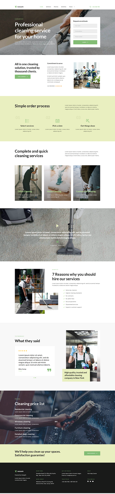 Cleaning Company 2 branding design graphic design ui ux website wordpress