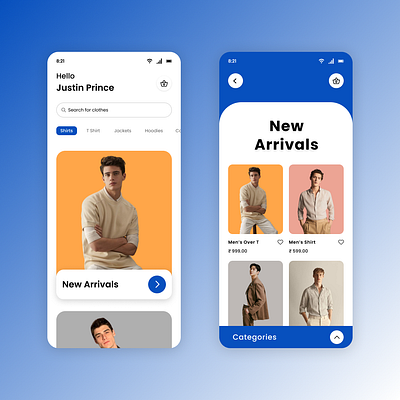 Clothing Mobile App clothing dailyui fashion figma mobileapp ui uidesign uiux userinterface ux uxdesign