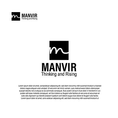 Manvir logo Design manvirlogo mlogodesign thinkinglogodesign