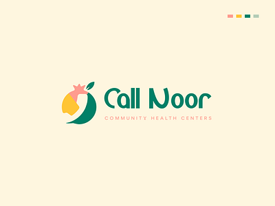 Call Noor Community Health Center Logo 3d a letter logo adobe illustrator brand logo branding business logo call center logo corporate identity design graphic design health logo icon illustration logo logo design tech logo typography ui ux vector