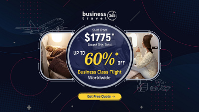 Business Travel 365 - Social media marketing post branding graphic design illustration marketing social media