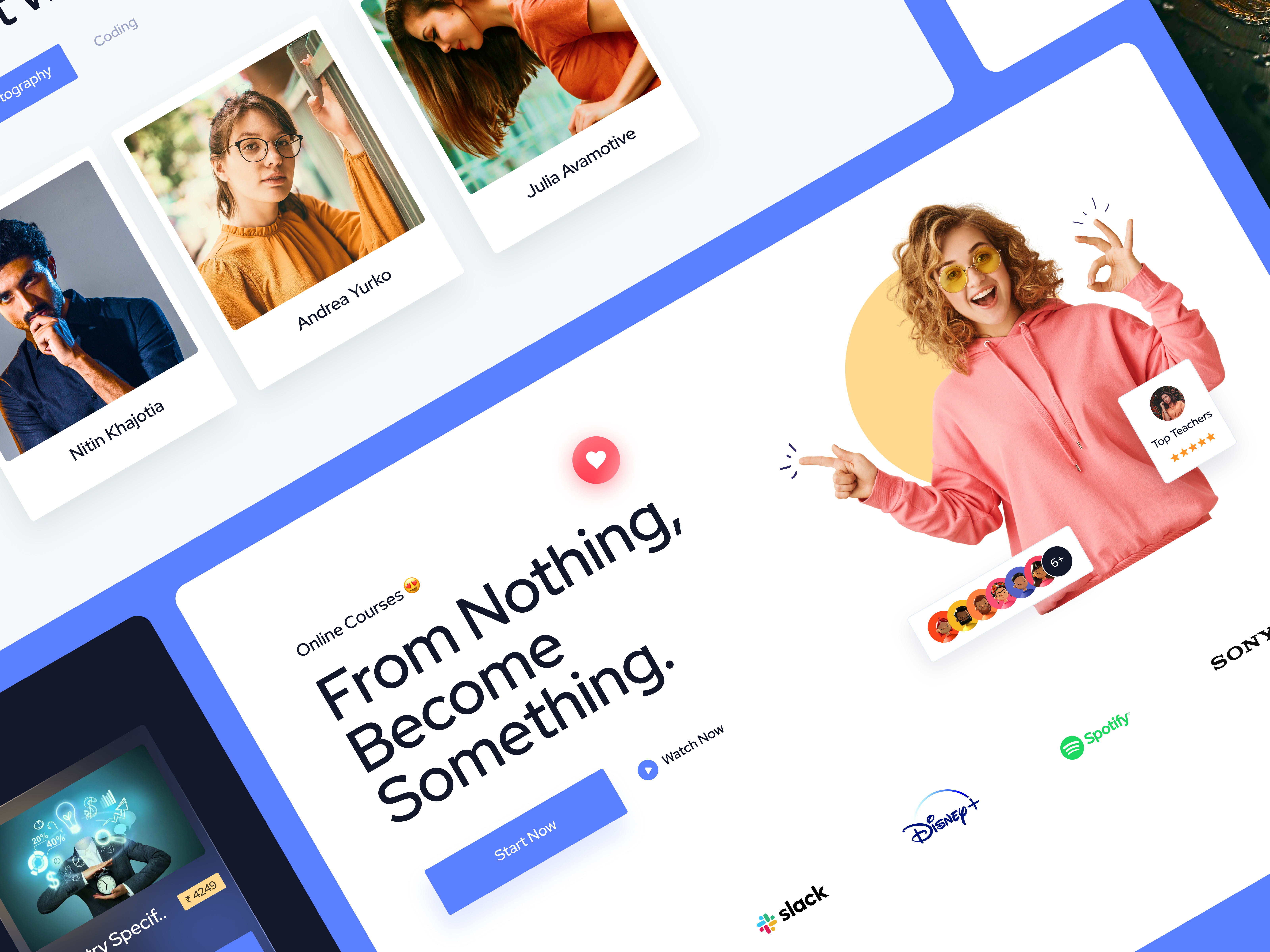 Course Website Design animation branding clean design color design flat graphic design illustration logo mobile new popular print product design recent style typography uiux web design website