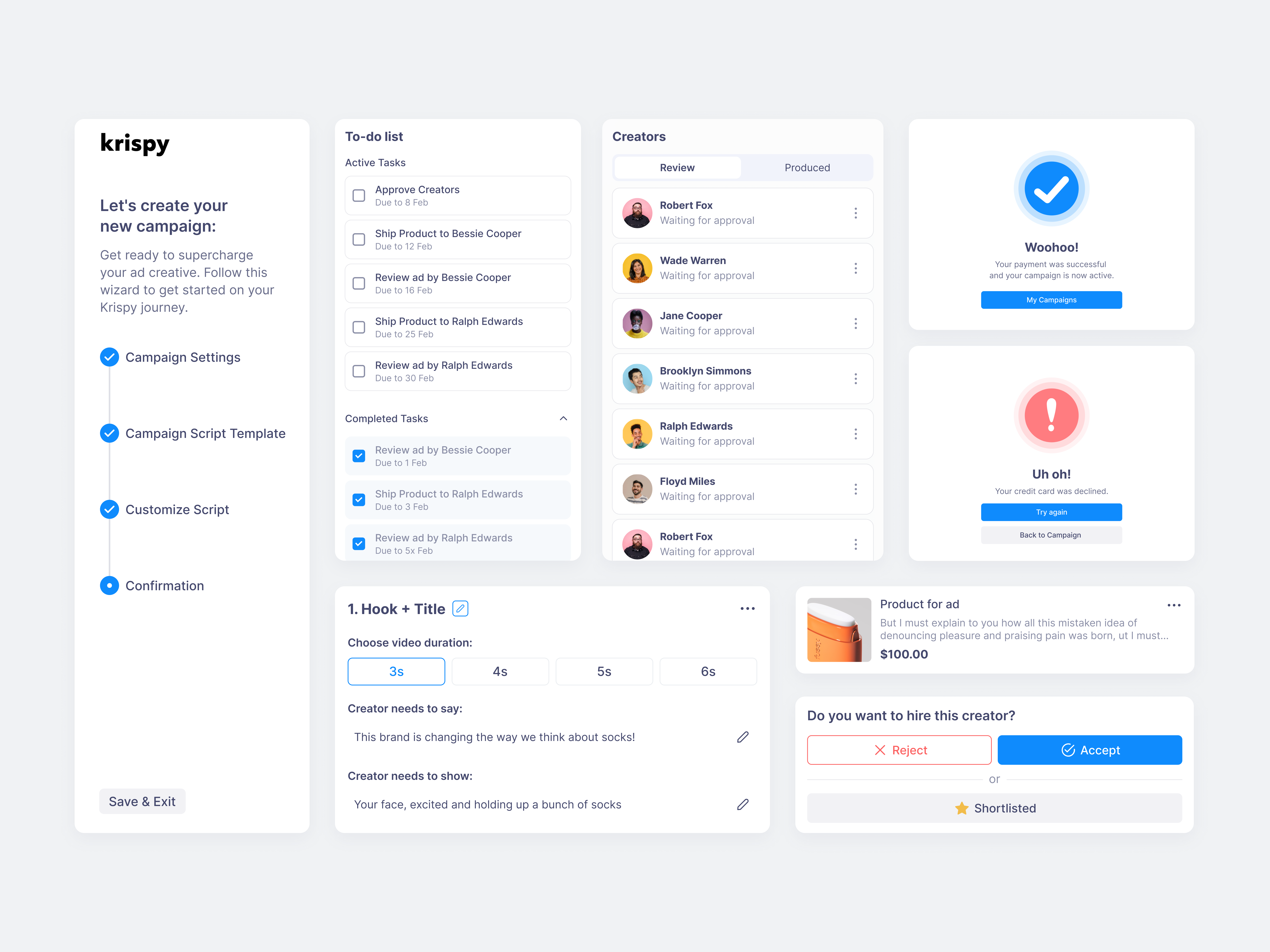 Example of Saas UX/UI Design