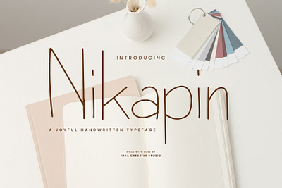 Nikapin – A Joyful Handwritten Typeface monoline brush