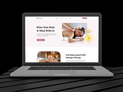 Massage & therapy website Design💆 beauty body wrap facial massage graphic design landing page design massage massage therapy massage website design reflexology relax scrubbing spa and massage spa massage uiux warm webdesign website design