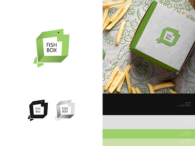 Fish Box | food business - logo design wordmark