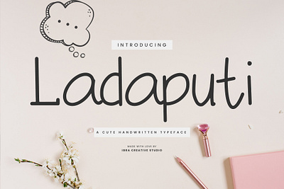 Ladaputi – A Cute Handwritten Typeface monoline brush