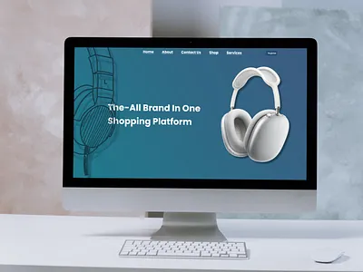 Headphones ui ux web design xd