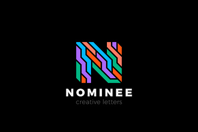 Animation for NOMINEE logo 2d 2d animation after effects animation design motion design motion graphics