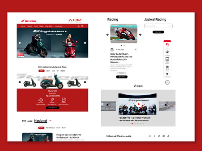 Redesign Web Astra Honda Motor figma ui uidesign uidesigner uitrends uiux ux webdesign webdesigner