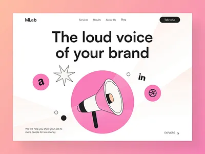 Marketing Agency Website: animation animation design ui ui design ui ux design ux ux design web web design website