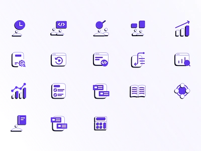 Beutalism icon Style brutalism dailyui design icons ui