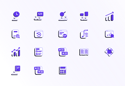 Beutalism icon Style brutalism dailyui design icons ui