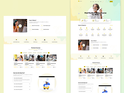 Personal Online Courses Template branding design figma online personal ui ux