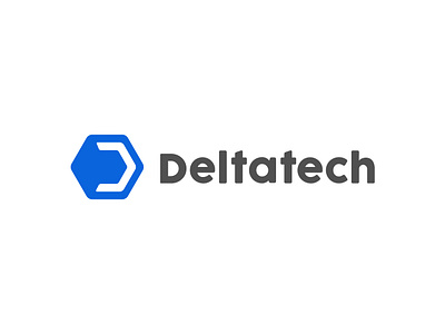 Deltatech - Logo app blue brand identity branding company design dribbble graphic design hexagonal illustrartion logo logo design logotype minimal multi language persian logo shirin afshar technology typography vector