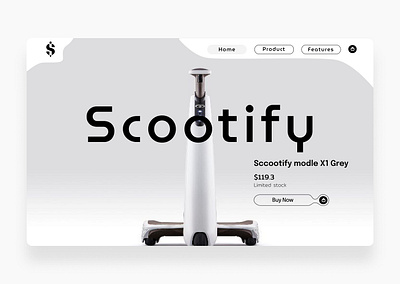 Scootify branding graphic design ui