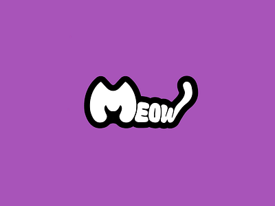 Meow brandidentity branding design logo logodesign logodesigner logotype typography