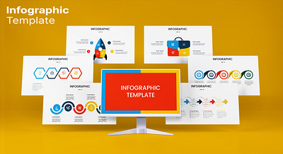 Infographic Presentation Template isolated