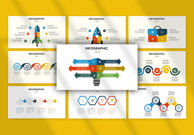 Infographic Presentation isolated