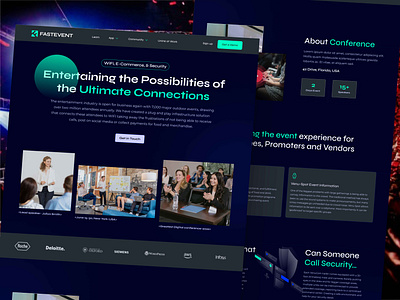 Event & Conference landing page ui/ux design event event landing page event ui figma landing page management ui ui design uiux user interface website design