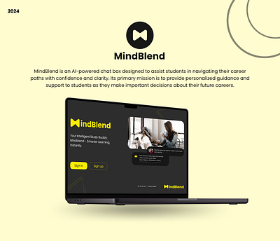 MindBlend Ai chatbox Ui Design branding graphic design ui user interface web design website