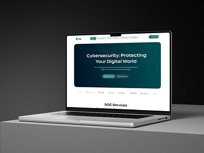 Cybersecurity Services Provider website. ai cybercrime service solution uiux web3