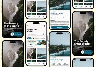 Traveli graphic design ui