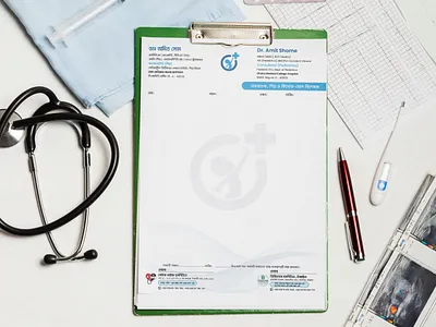 Doctor Prescriptions Customised Design a4 doctor medical mockup prescription