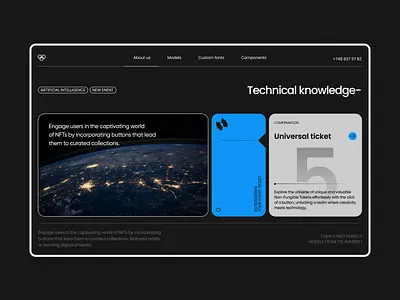 Space Museum website cosmos design ui ux