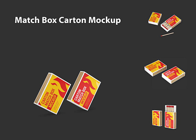 Match Box Carton Mockup download mock up download mockup mockup mockups psd psd mockup