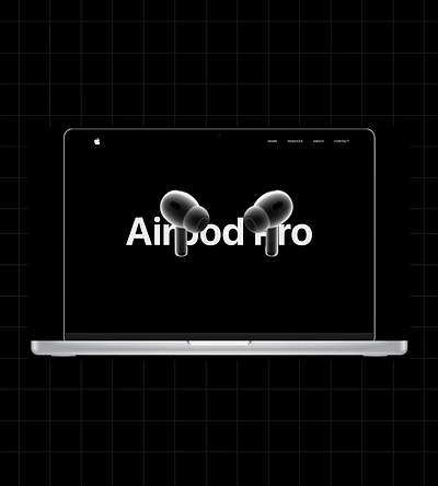 Apple's AirPod Landing Page in Figma 3d 3d animation apple figma ui uidesign uiux webdesign webflow website websitedesign webui