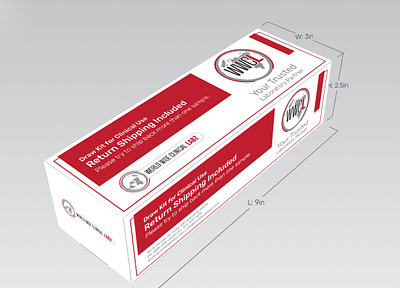 Draw Kit Packaging Design draw kit mockup packaging red shipping box white