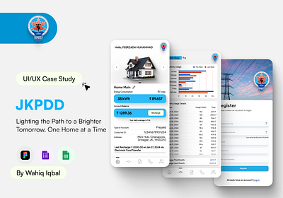 UI | UX Case Study on Power Consumption App of JKPDD. app case study design design thinking electric power product design research ui user persona user research ux